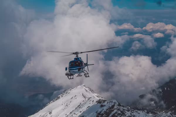 Chartered helicopter for Simikot-Hilsa transit