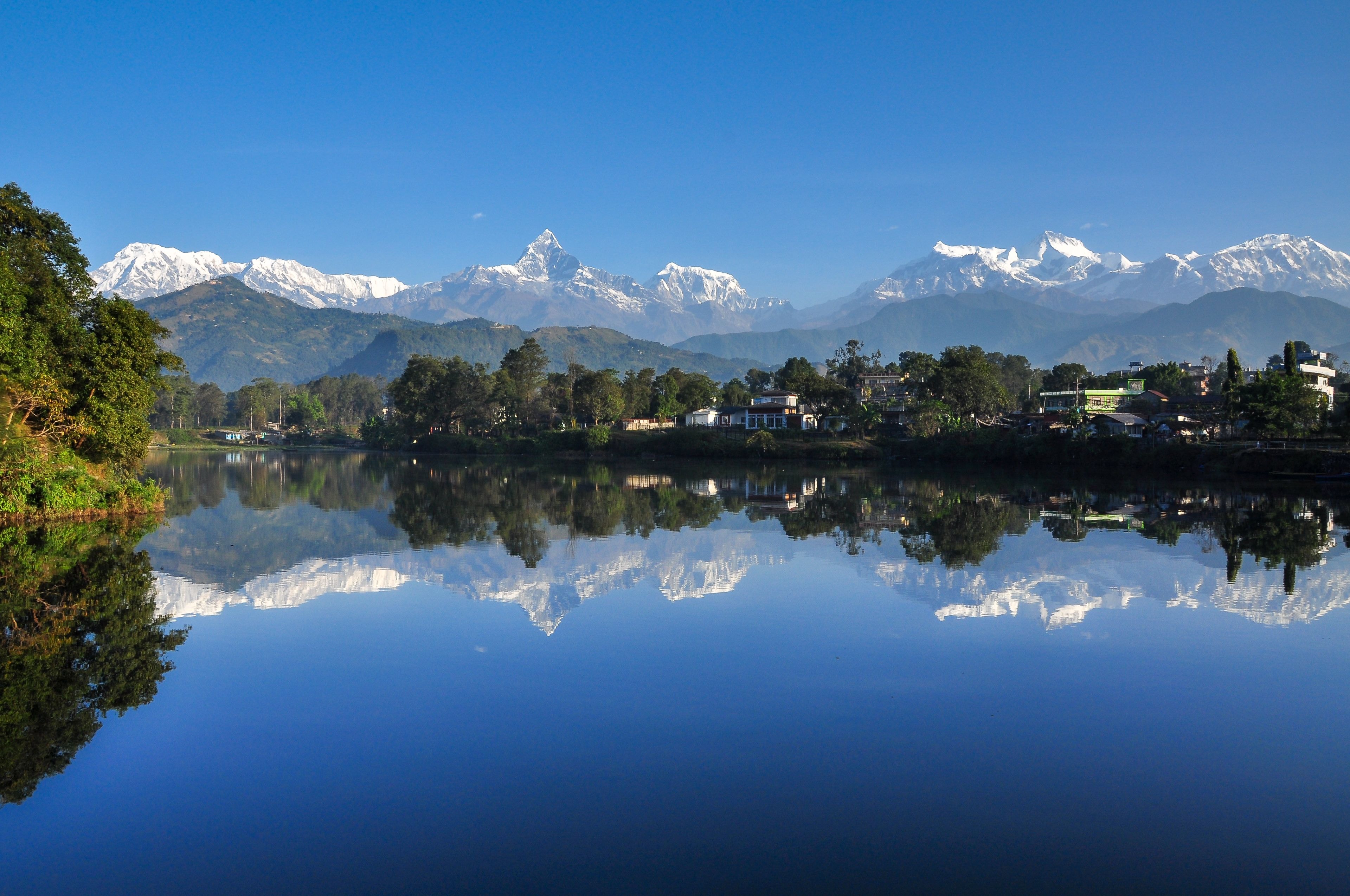 Kathmandu Valley temples with Himalayan backdrop